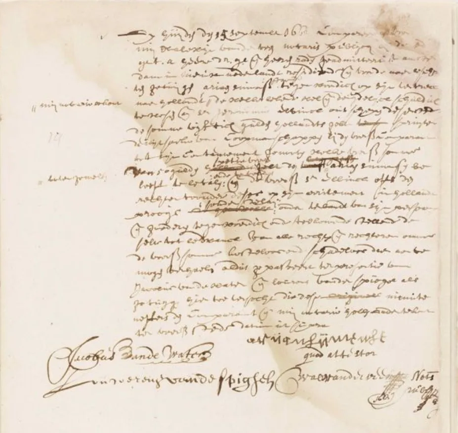 Historical notarial document — one of many document types HTR handles in practice